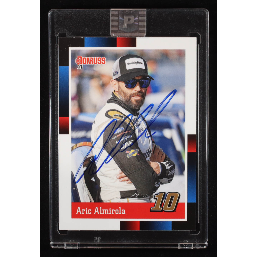 Aric Almirola Signed 2021 Donruss #134 RETRO (PA) at PristineAuction.com