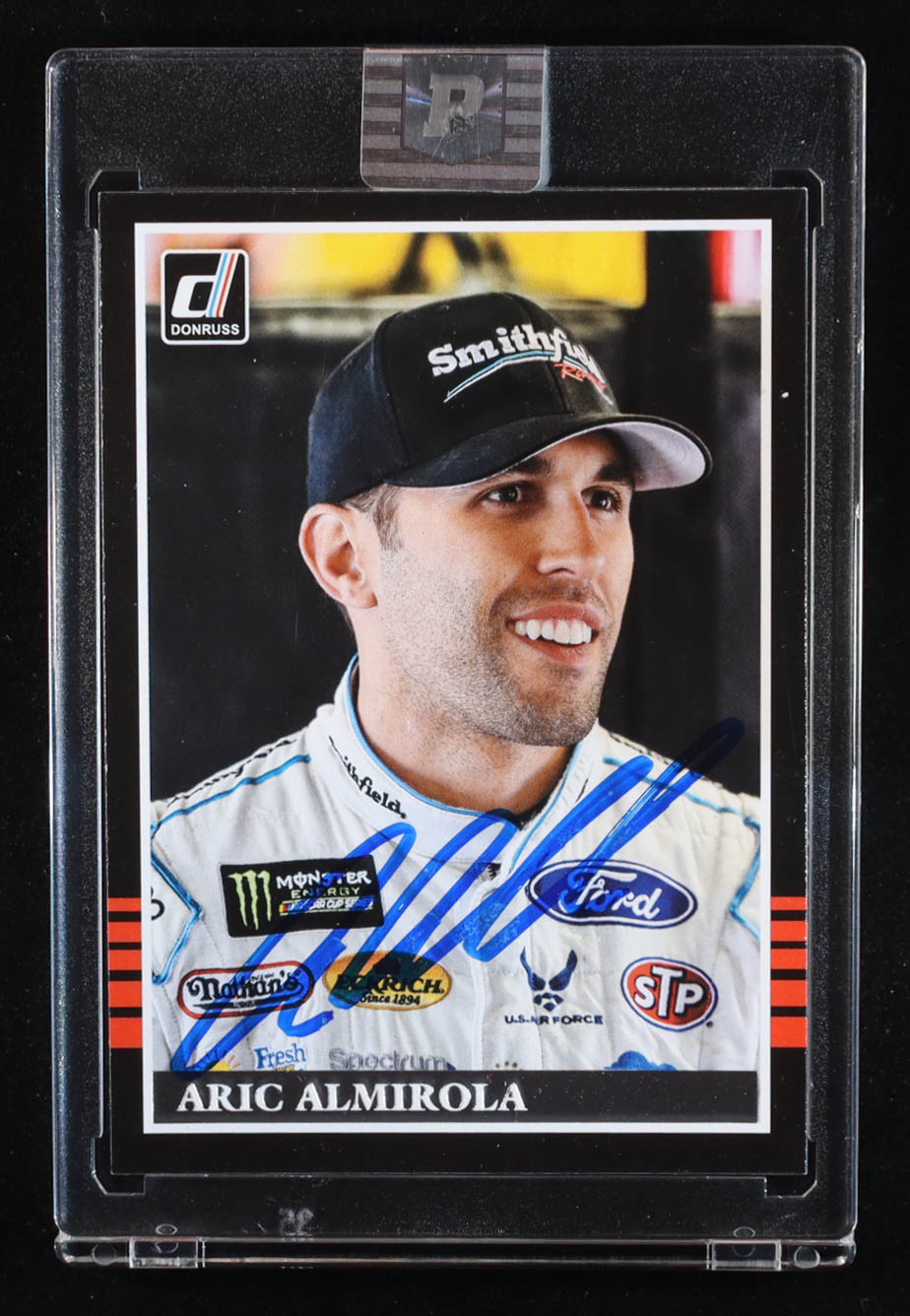 Aric Almirola Signed 2018 Donruss #143 RETRO (PA) at PristineAuction.com Aric Almirola Signed 2018 Donruss #143 RETRO (PA) at PristineAuction.com