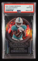 Jaylen Waddle 2021 Panini Obsidian Supernova #17 #07/35 RC (PSA 10) at PristineAuction.com