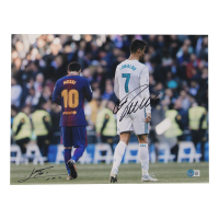 Christiano Ronaldo & Lionel Messi Signed 12x18 Photo (Beckett) at PristineAuction.com