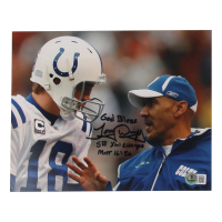 Tony Dungy Signed Colts 8x10 Photo Inscribed "God Bless" & "SB XLI Champs" (Beckett) at PristineAuction.com