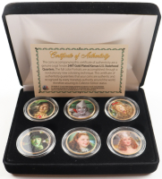 "The Wizard of Oz" Set of (6) 24Kt Gold Plated Kansas US Statehood Quarters at PristineAuction.com