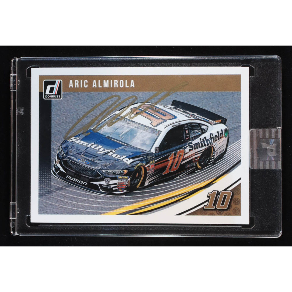 Aric Almirola Signed 2019 Donruss #92 CAR (PA) at PristineAuction.com