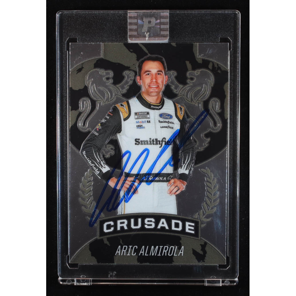 Aric Almirola Signed 2021 Panini Chronicles Crusade #10 (PA) at PristineAuction.com