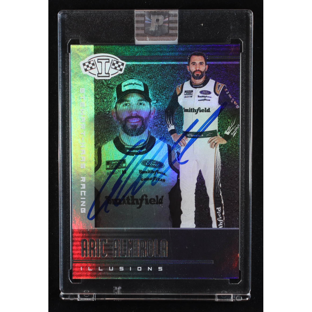 Aric Almirola Signed 2020 Panini Illusions #14 (PA) at PristineAuction.com