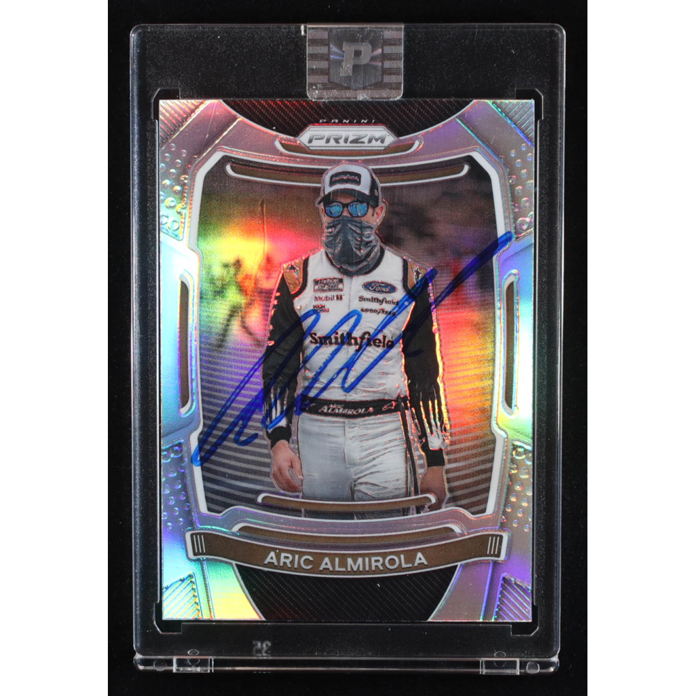 Aric Almirola Signed 2021 Panini Prizm Prizms #47 (PA) at PristineAuction.com