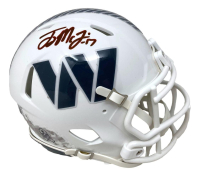 Terry McLaurin Signed Commanders Salute to Service Alternate Speed Mini Helmet (Beckett) at PristineAuction.com