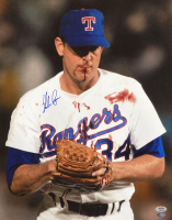 Nolan Ryan Signed Rangers 16x20 Photo (PSA) at PristineAuction.com