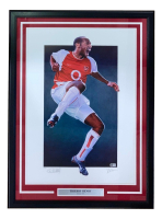 Thierry Henry Signed LE Arsenal Custom Framed Lithograph (Beckett) at PristineAuction.com