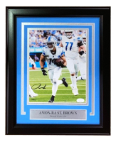 Amon-Ra St. Brown Signed Lions Custom Framed Photo (JSA) at PristineAuction.com