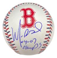Manny Ramirez Signed OML Red Sox Logo Baseball Inscribed "04-07 Champs" (Beckett) at PristineAuction.com