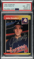 John Smoltz Signed 1989 Donruss #642 RC (PSA 8 | Auto 10) at PristineAuction.com