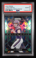 JJ McCarthy 2024 Prizm Prizmatic Green Prizm #8 RC (PSA 10) at PristineAuction.com