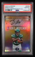 Breece Hall 2022 Panini Illusions Rookie Endorsements #17 #082/199 RC (PSA 10) at PristineAuction.com