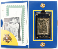Babe Ruth 1995 Golden Legends 23KT Gold Trading Card #GL1 at PristineAuction.com