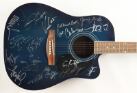 Willie Nelson, Kris Kristofferson, Ronnie Dunn, Kix Brooks, Kid Rock | Country Music Legends Acoustic Guitar Signed By (17) (JSA) at PristineAuction.com