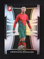 Cristiano Ronaldo 2025 Leaf Metal Pristine Auction Collection Prismatic Silver #111 #08/50 at PristineAuction.com