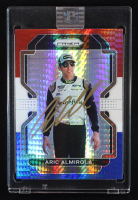 Aric Almirola Signed 2022 Panini Prizm Prizms Hyper Red White and Blue #15 (PA) at PristineAuction.com
