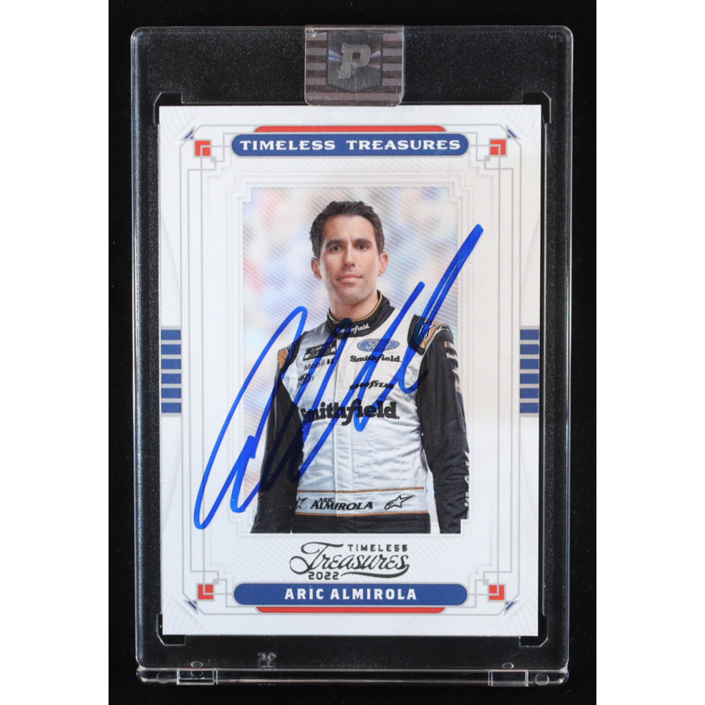 Aric Almirola Signed 2022 Panini Chronicles Timeless Treasures #1 (PA) at PristineAuction.com