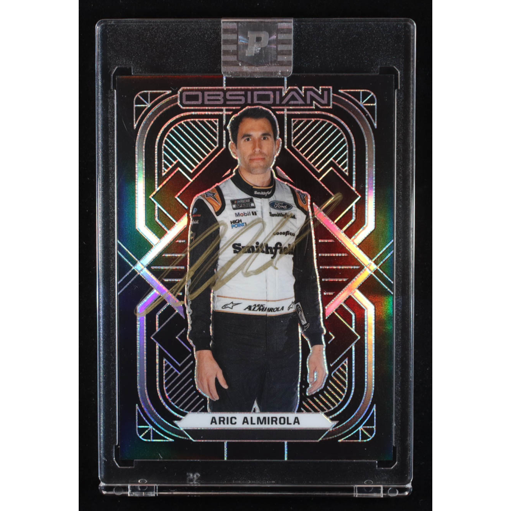 Aric Almirola Signed 2022 Panini Chronicles Obsidian #44 (PA) at PristineAuction.com