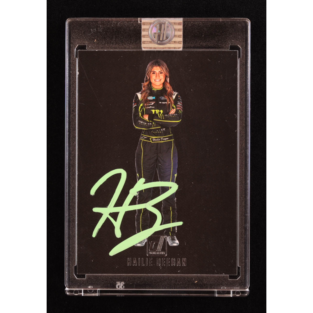 Hailie Deegan Signed 2023 Donruss Black Out #BO-HD (Deegan) at PristineAuction.com