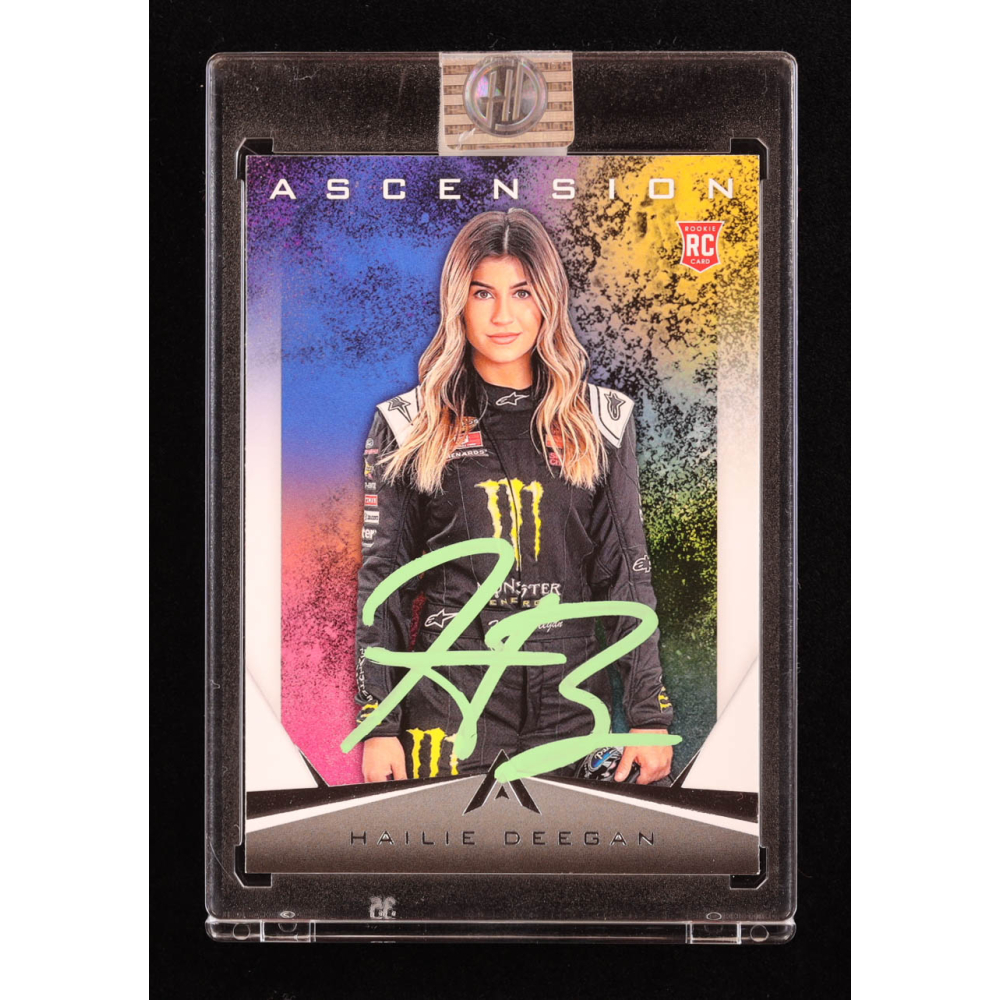 Hailie Deegan Signed 2020 Panini Chronicles Ascension #20 RC (Deegan) at PristineAuction.com