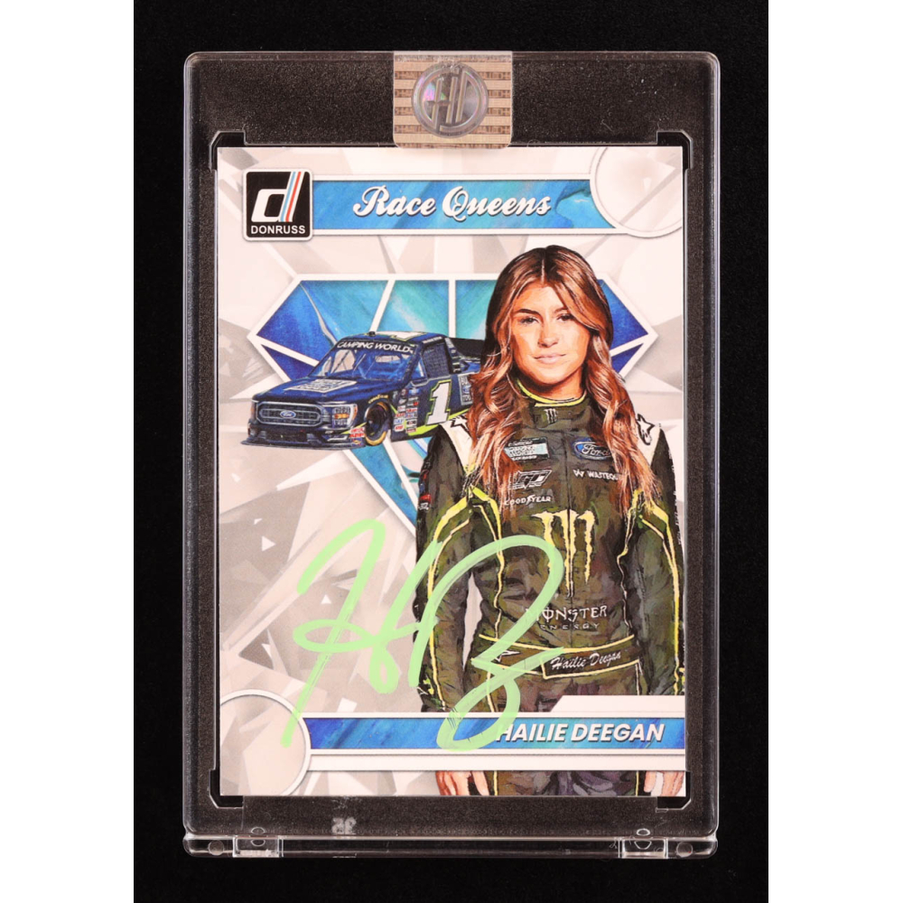 Hailie Deegan Signed 2023 Donruss #24 Race Queens (Deegan) at PristineAuction.com