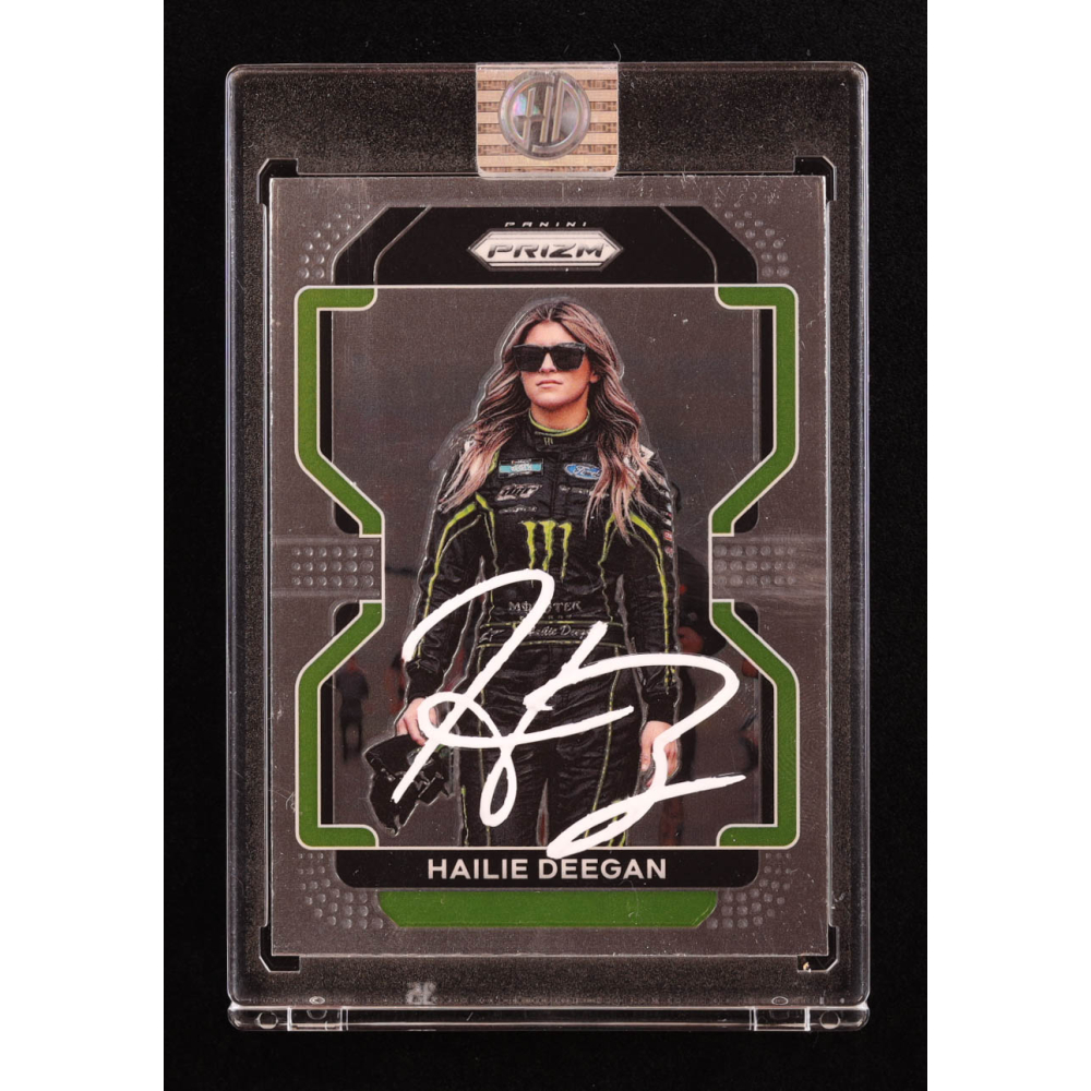 Hailie Deegan Signed 2022 Panini Prizm #32 (Deegan) at PristineAuction.com