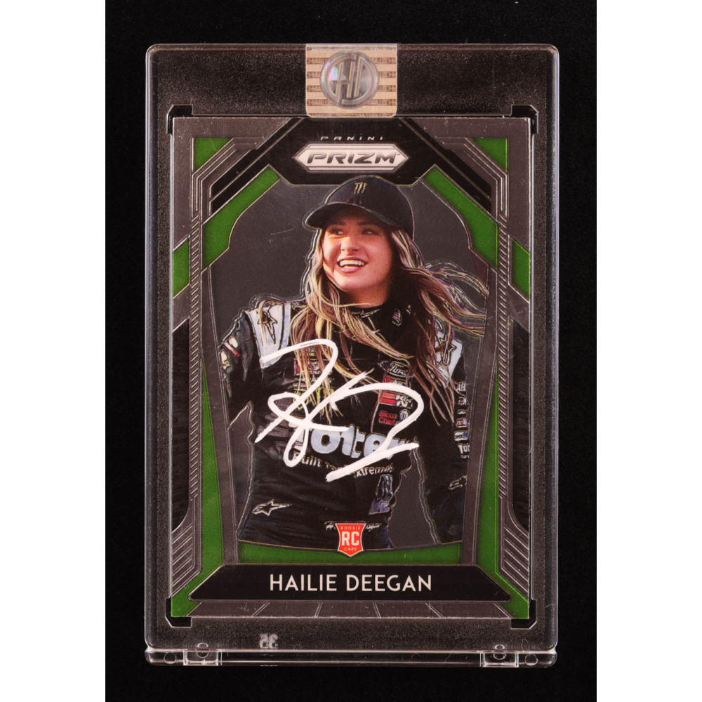 Hailie Deegan Signed 2020 Panini Prizm #56 RC (Deegan) at PristineAuction.com