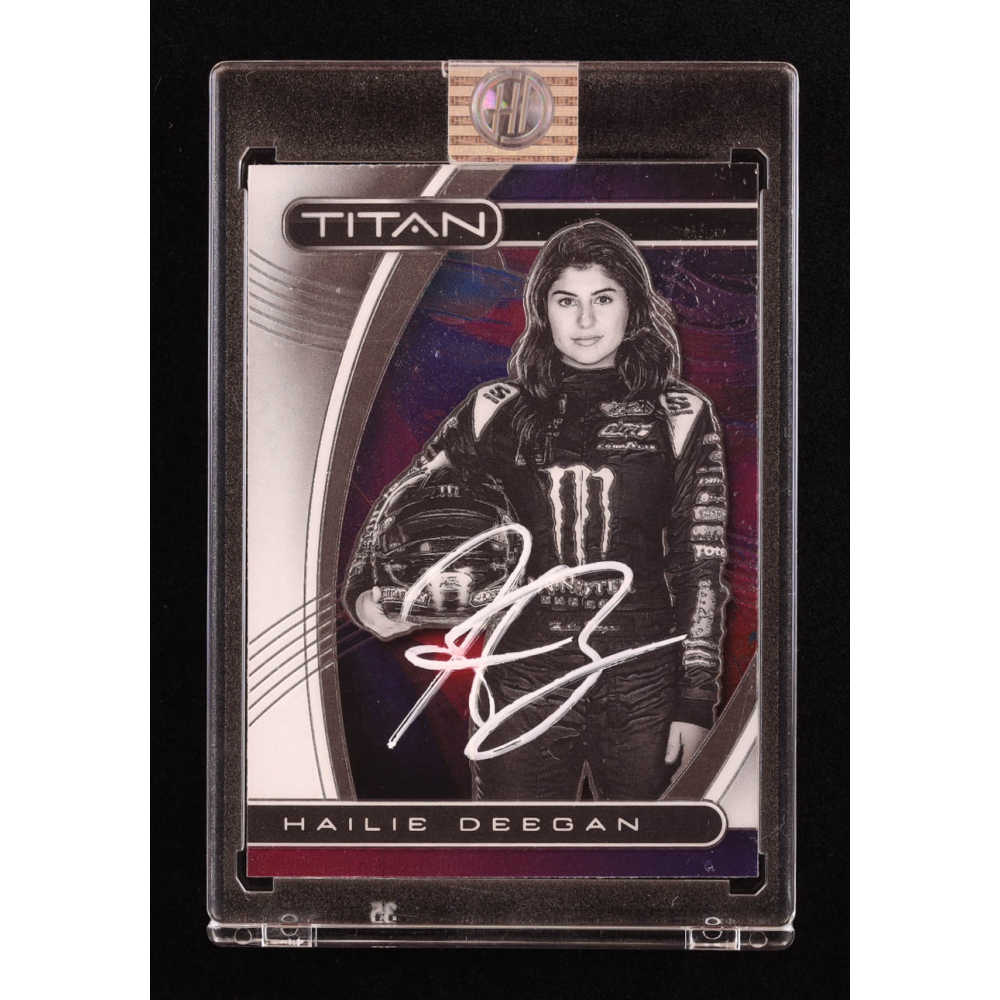 Hailie Deegan Signed 2021 Panini Chronicles Titan #16 (Deegan) at PristineAuction.com