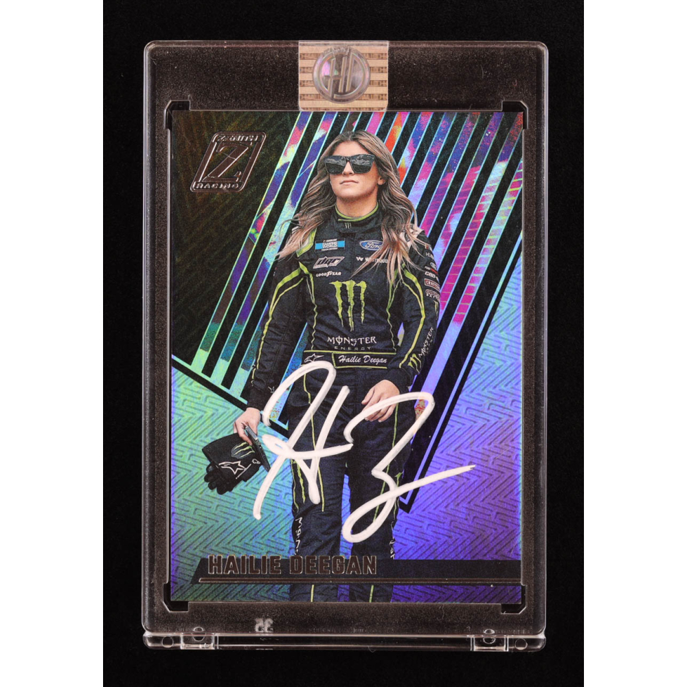Hailie Deegan Signed 2022 Panini Chronicles Zenith #11 (Deegan) at PristineAuction.com