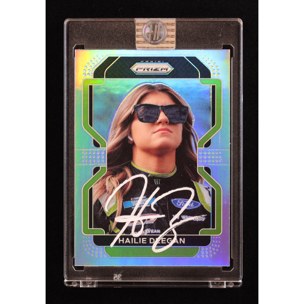 Hailie Deegan Signed 2022 Panini Prizm #71 Prizms Silver (Deegan) at PristineAuction.com