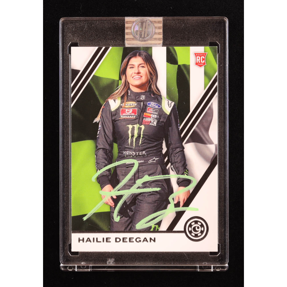 Hailie Deegan Signed 2020 Panini Chronicles #35 RC (Deegan) at PristineAuction.com