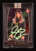 Hailie Deegan Signed 2020 Panini Chronicles Titan #25 RC (Deegan) at PristineAuction.com