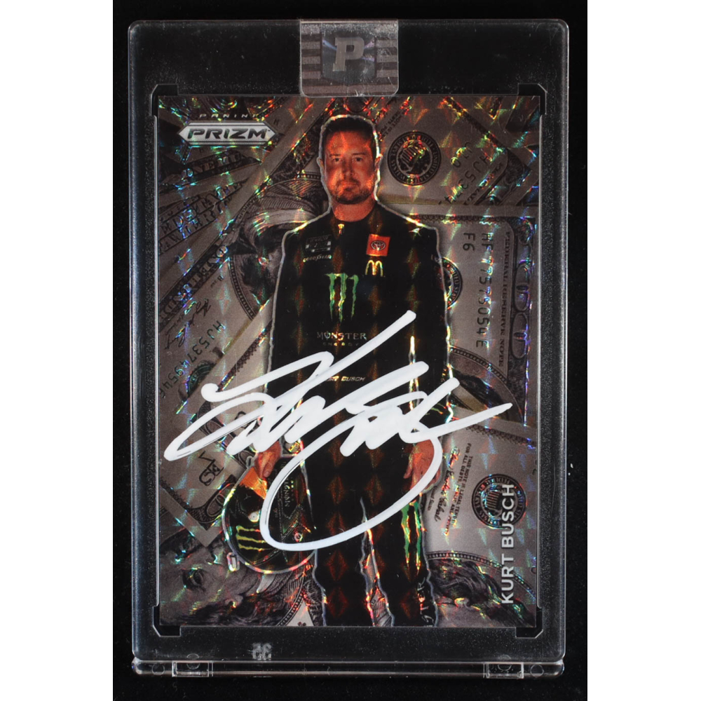 Kurt Busch Signed 2022 Panini Prizm #14 Stacks (PA) at PristineAuction.com