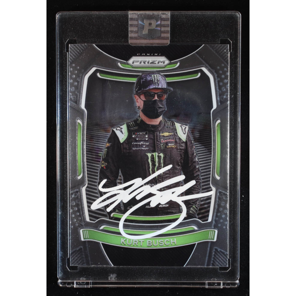 Kurt Busch Signed 2021 Panini Prizm #26 (PA) at PristineAuction.com