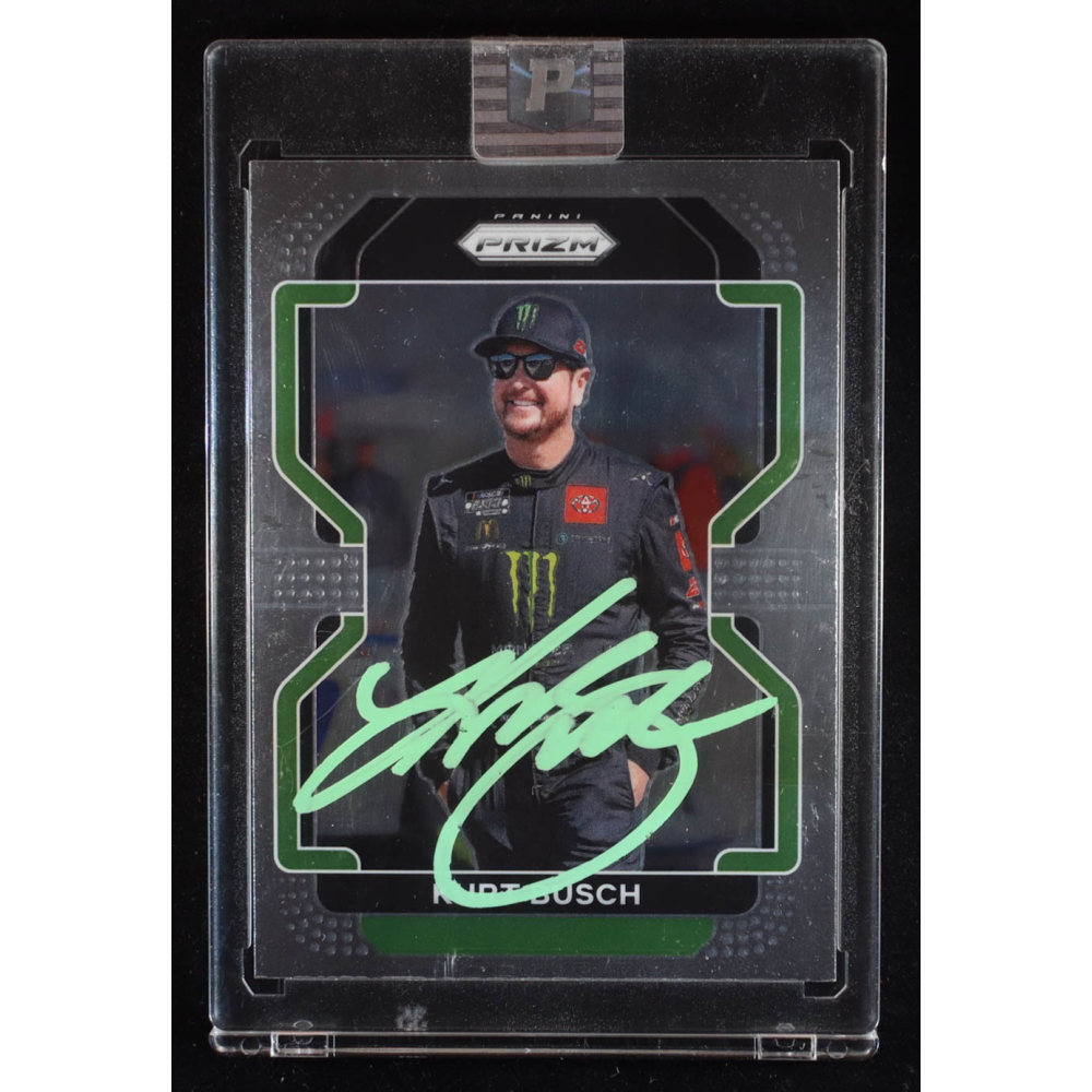 Kurt Busch Signed 2022 Panini Prizm #44 (PA) at PristineAuction.com