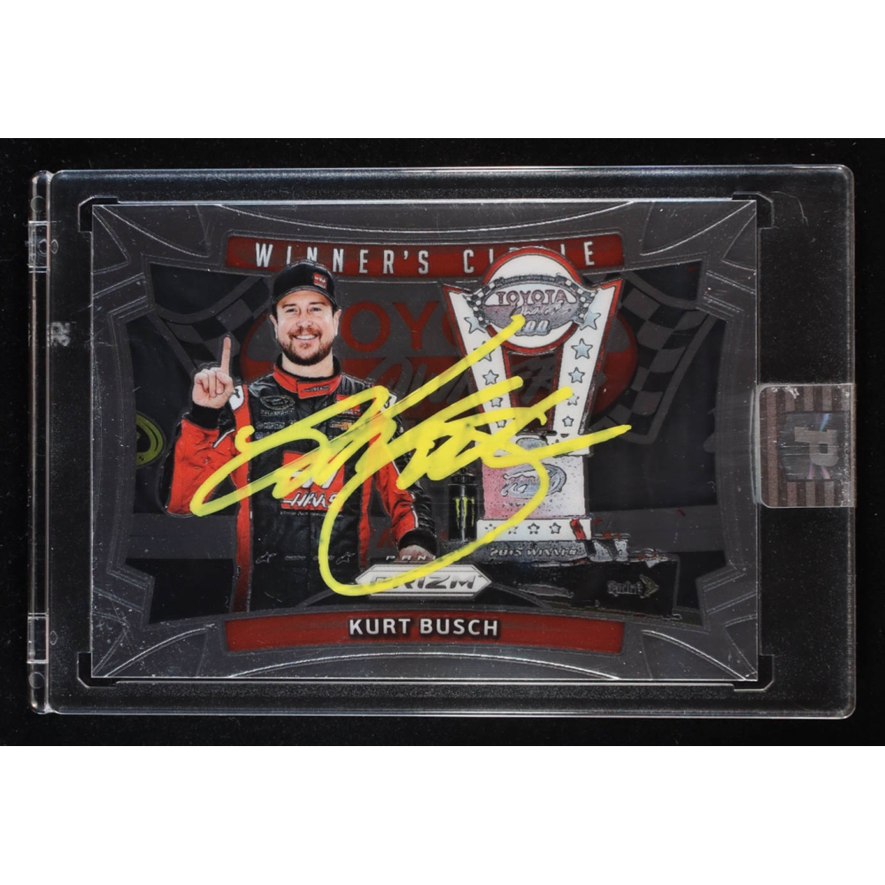Kurt Busch Signed 2016 Panini Prizm #9 Winner's Circle (PA) at PristineAuction.com