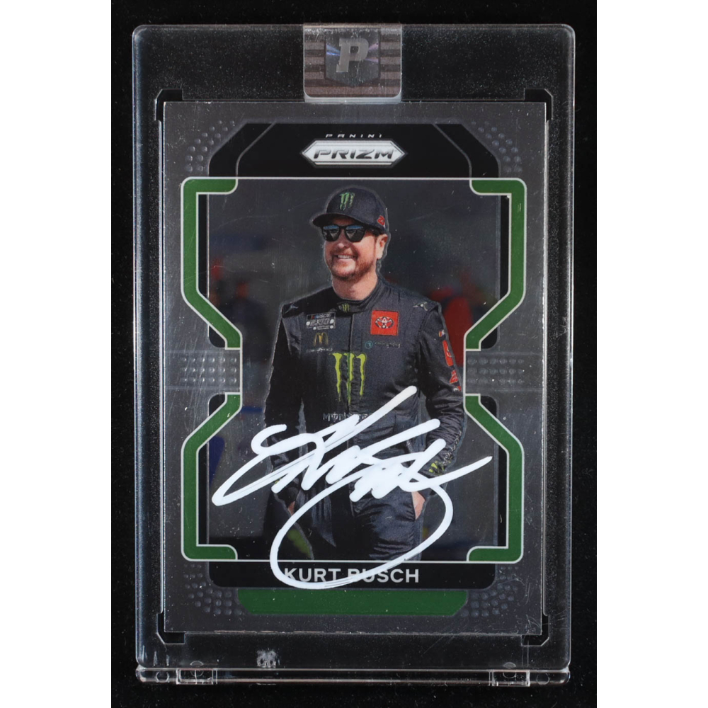 Kurt Busch Signed 2022 Panini Prizm #44 (PA) at PristineAuction.com