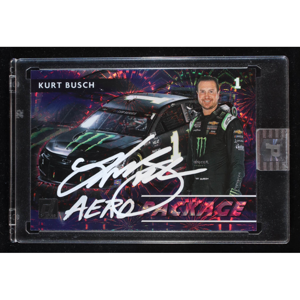 Kurt Busch Signed 2021 Panini Donruss #7 Aero Package (PA) at PristineAuction.com