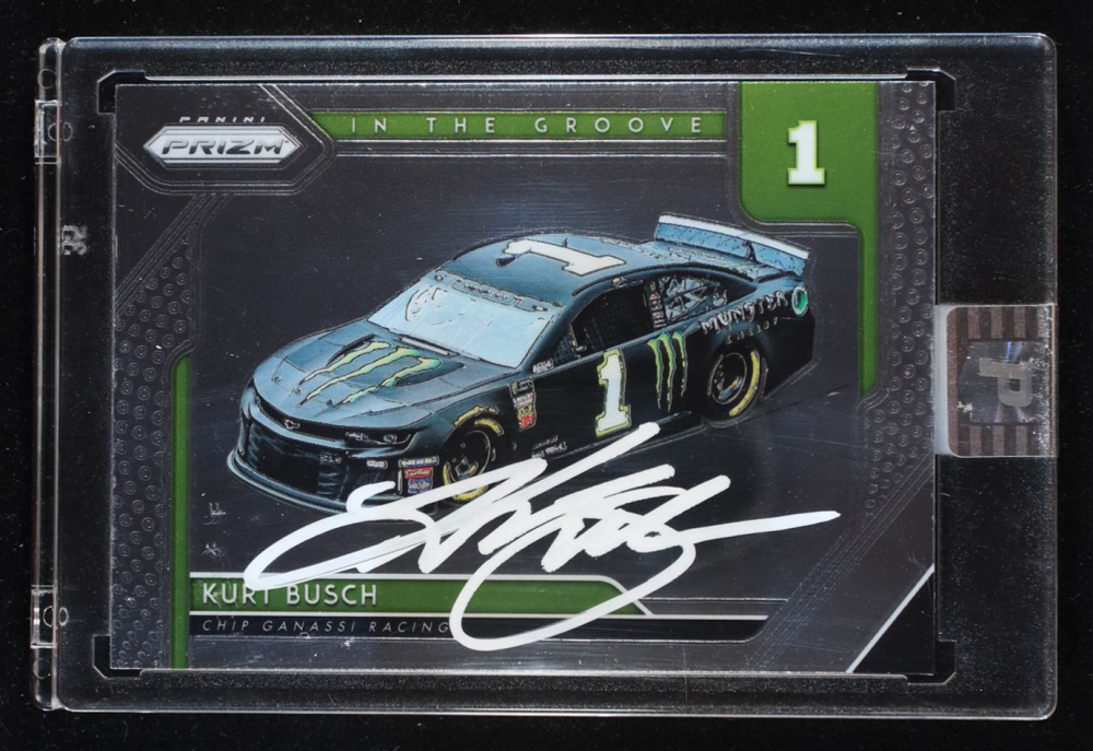 Kurt Busch Signed 2019 Panini Prizm #10 In The Groove (PA)