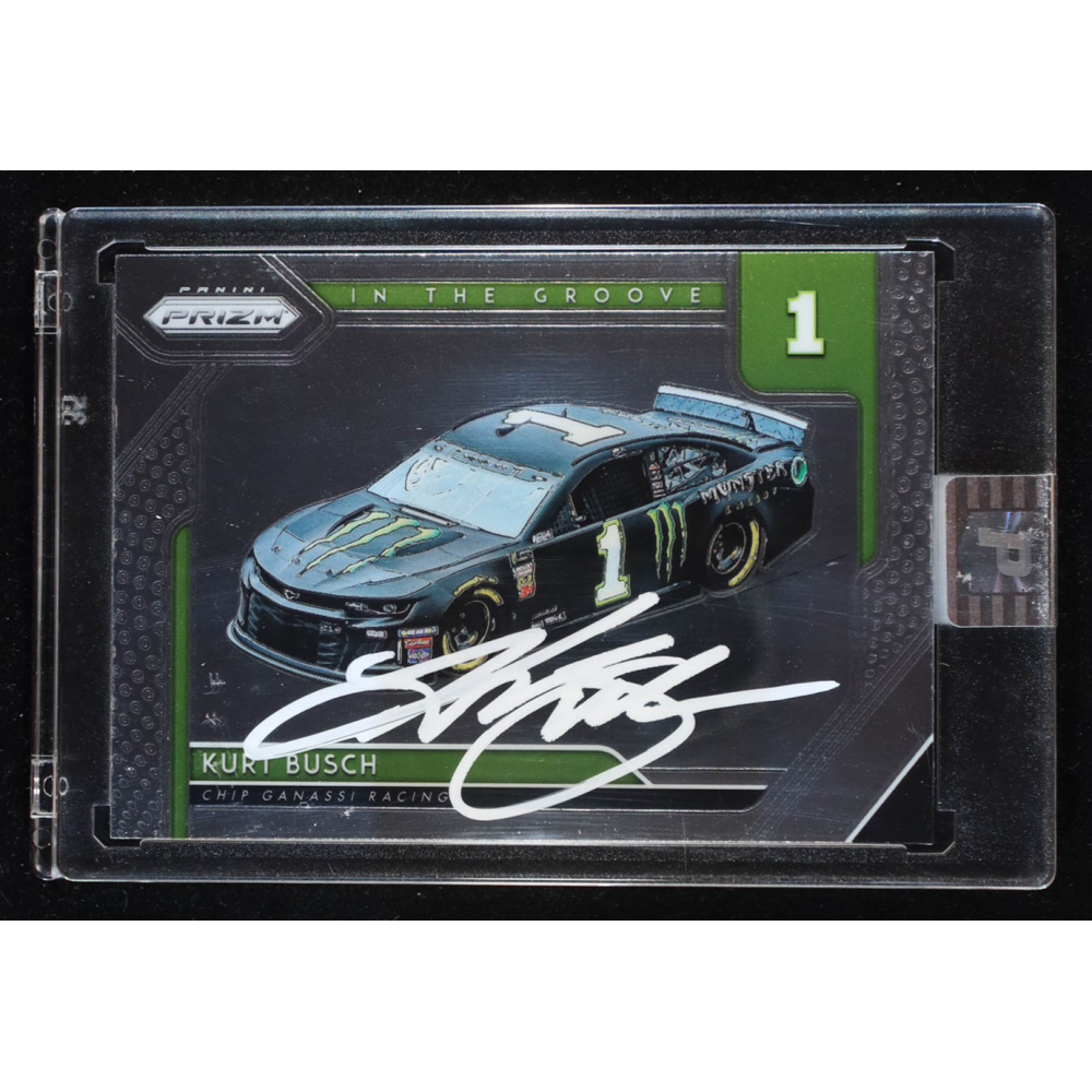 Kurt Busch Signed 2019 Panini Prizm #10 In The Groove (PA) at PristineAuction.com
