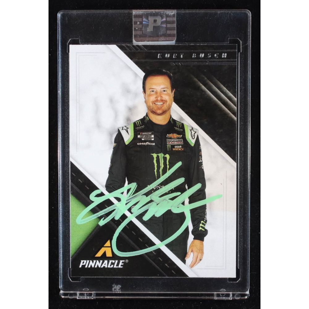 Kurt Busch Signed 2021 Panini Chronicles Pinnacle #11 (PA) at PristineAuction.com