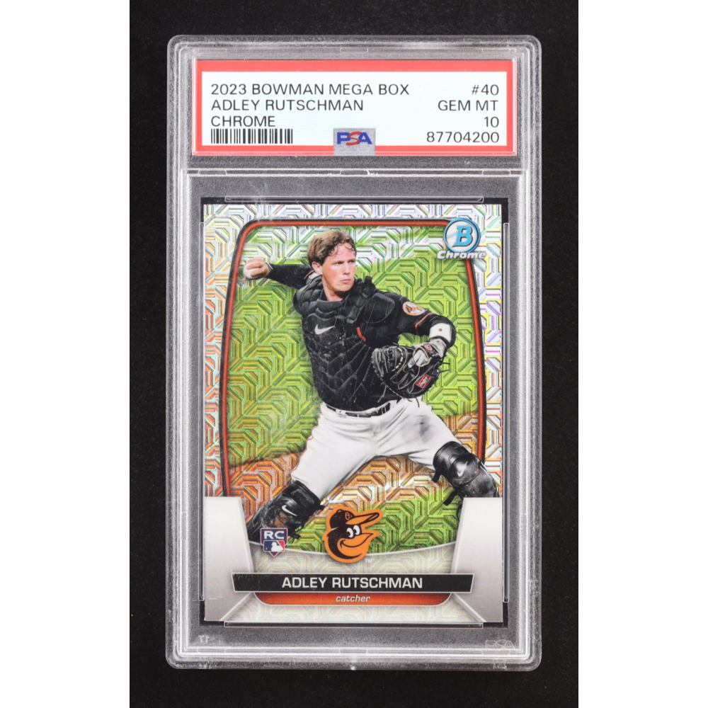 Adley Rutschman 2023 Bowman Chrome Mega Box #40 RC (PSA 10) at PristineAuction.com
