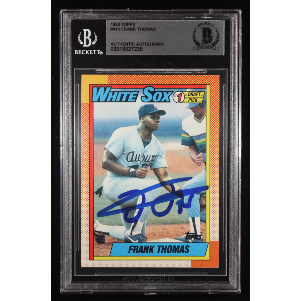 Frank Thomas Signed 1990 Topps #414 RC (BGS) at PristineAuction.com