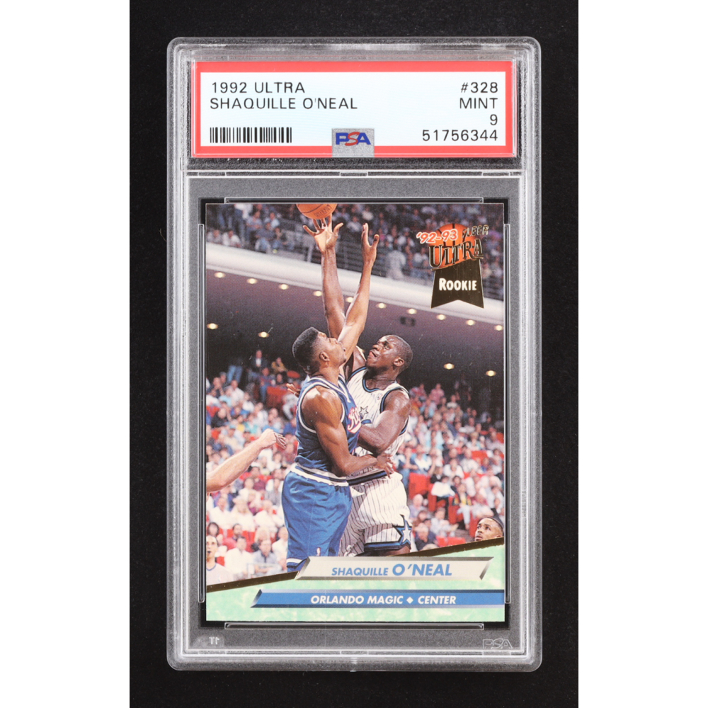Shaquille O'Neal 1992-93 Ultra #328 RC (PSA 9) at PristineAuction.com