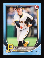 Paul Skenes 2025 Bowman Sky Blue #30 #457/499 at PristineAuction.com