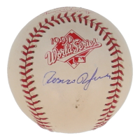 Rosario Rodriguez Signed Official 1990 World Series Logo Baseball (Beckett) at PristineAuction.com