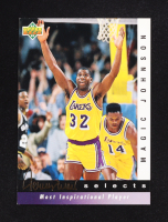 Magic Johnson 1992-93 Upper Deck Jerry West Selects #JW7 at PristineAuction.com