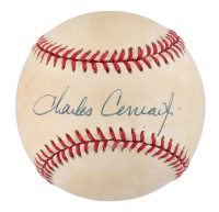 Charles "Pete" Conrad Signed OAL Baseball (JSA) at PristineAuction.com